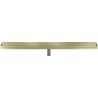Mexen Flat Wall wall linear drain 2-in-1 110 cm, brushed gold - 1A30110