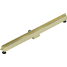 Mexen Flat Wall esgoto linear de parede 2 em 1 120 cm, dourado escovado - 1A30120