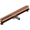 Mexen Flat Wall seinalineaarne äravool 2-in-1 50 cm, roosakuldne - 1630050
