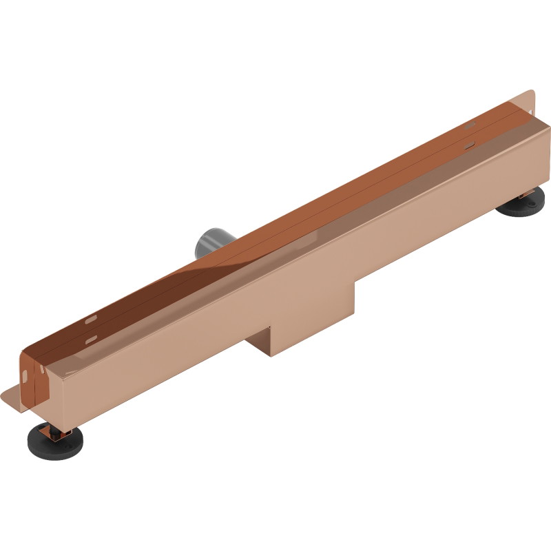 Mexen Flat Wall seinasse paigaldatav jooneläbiviik 2in1 70 cm, roosa kuld - 1630070