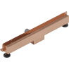 Mexen Flat Wall seinasse paigaldatav jooneläbiviik 2in1 70 cm, roosa kuld - 1630070