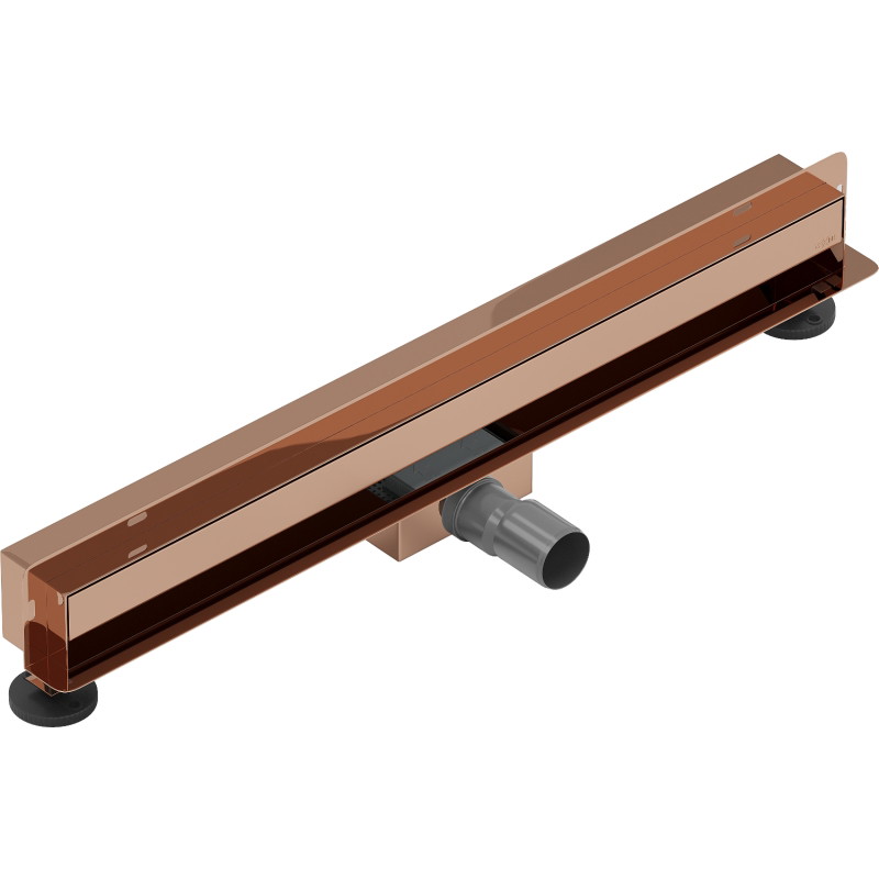 Mexen Flat Wall seinasse paigaldatav jooneläbiviik 2in1 70 cm, roosa kuld - 1630070
