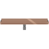 Mexen Flat Wall odpływ liniowy ścienny 2w1 70 cm, różowe złoto - 1630070