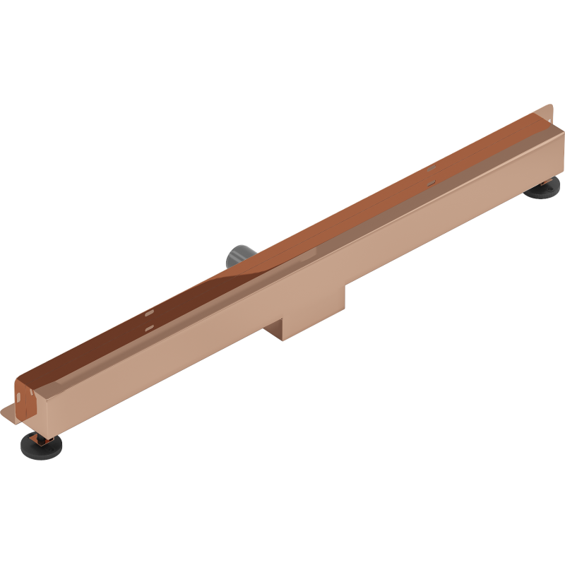 Mexen Flat Wall escoamento linear de parede 2 em 1 80 cm, ouro rosa - 1630080
