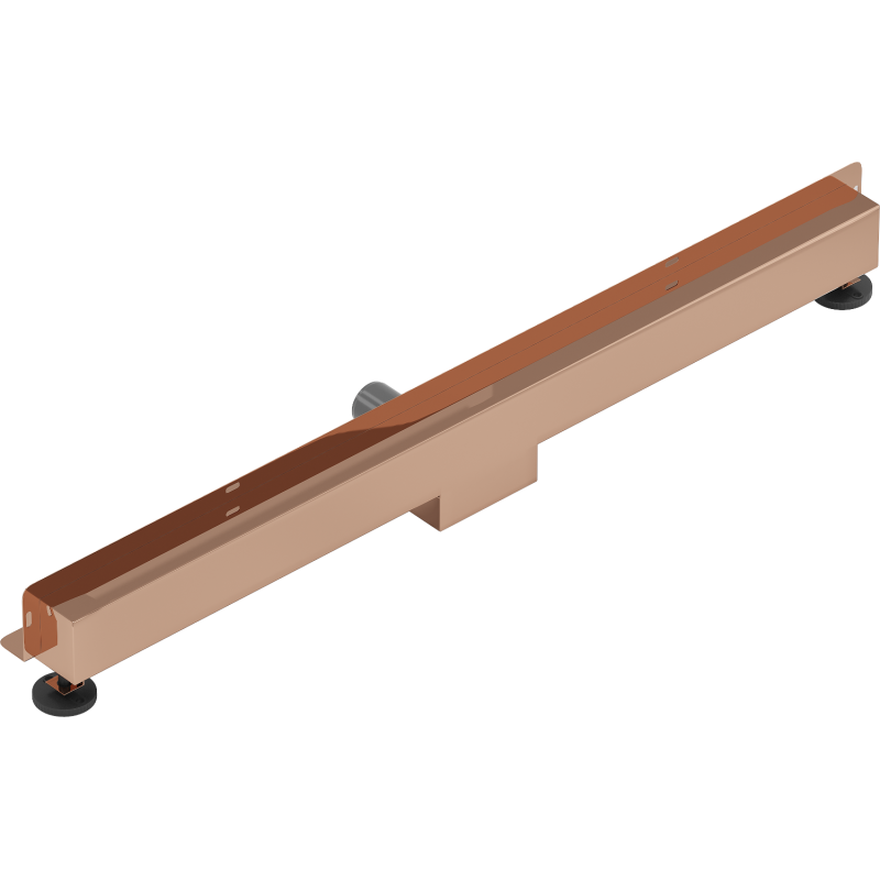 Mexen Flat Wall 2-in-1 Wall Linear Drain 90 cm, Rose Gold - 1630090
