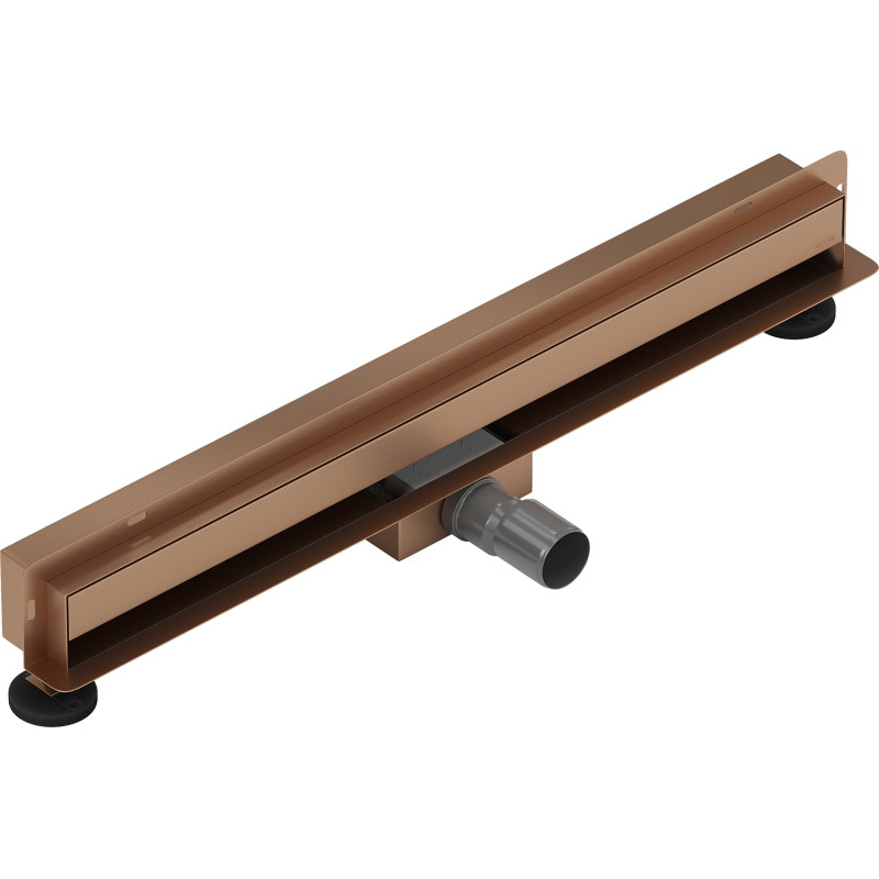 Mexen Flat Wall seinale paigaldatav joonärav 2-ühes 60 cm, harjatud vask - 1C30060