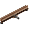 Mexen Flat Wall seinale paigaldatav joonärav 2-ühes 60 cm, harjatud vask - 1C30060