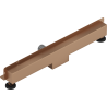 Mexen Flat Wall seinalineaarne äravool 2-in-1 70 cm, harjatud vask - 1C30070