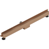 Mexen Flat Wall seinapealne joonvihm 2in1 80 cm, harjatud vask - 1C30080