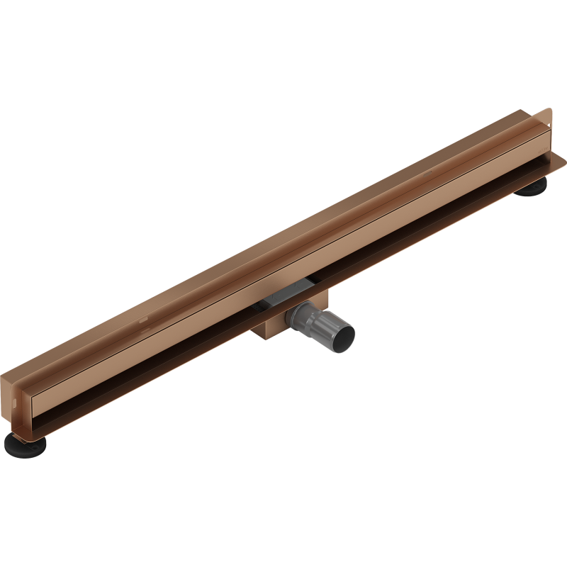 Mexen Flat Wall odpływ liniowy ścienny 2w1 80 cm, miedź szczotkowana - 1C30080