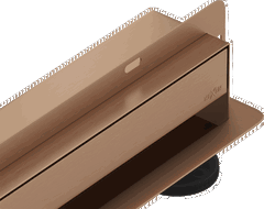 Mexen Flat Wall zidni linearni odvod 2u1 90 cm, brušeni bakar - 1C30090