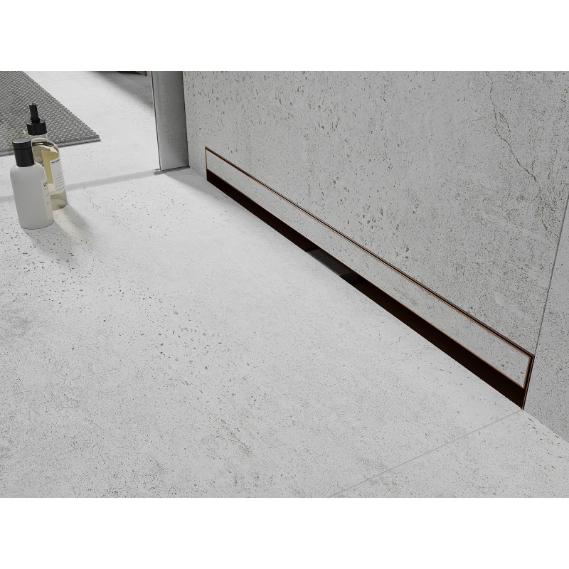 Mexen Flat Wall seinamaine lineaarne äravool 2in1 90 cm, harjatud vask - 1C30090