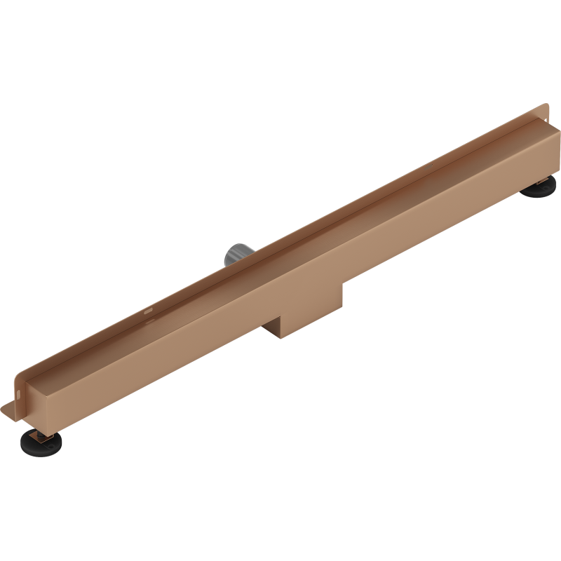 Mexen Flat Wall wall linear drain 2-in-1 90 cm, brushed copper - 1C30090