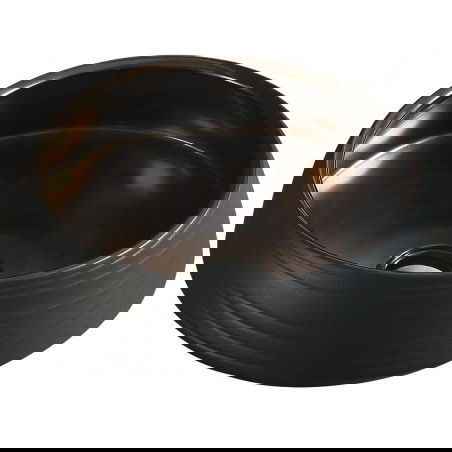 Mexen Ariana lavatório de bancada 43 x 43 cm, preto/dourado - 22054366