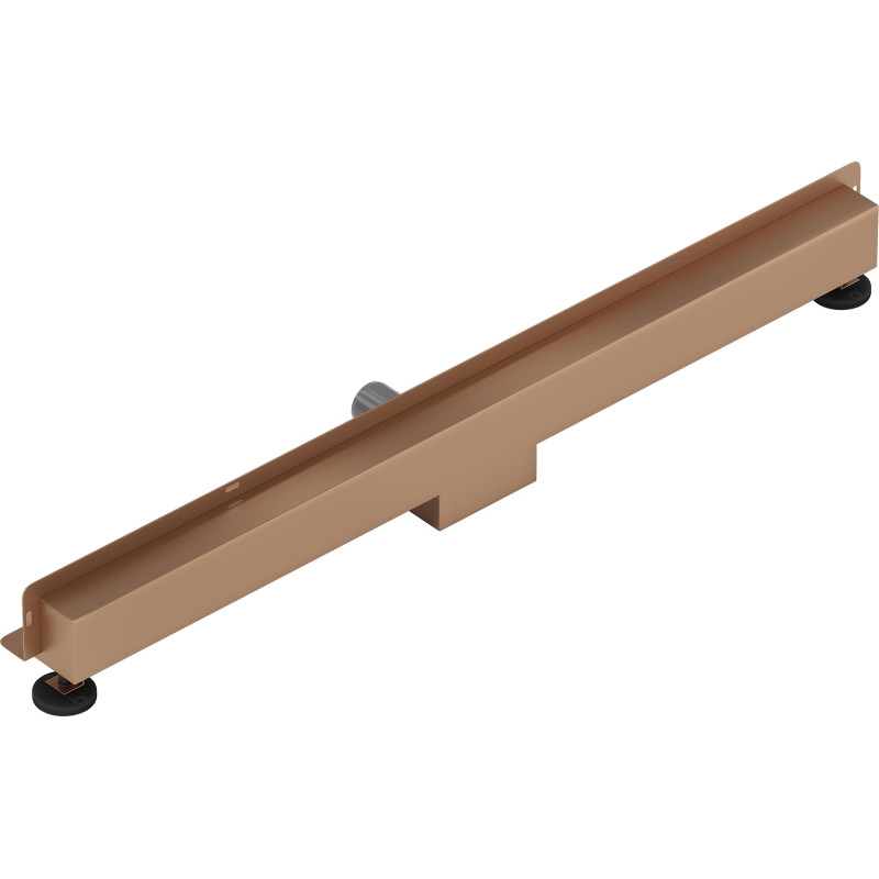 Mexen Flat Wall seinapealne lineaarne äravool 2-ühes 100 cm, harjatud vask - 1C30100