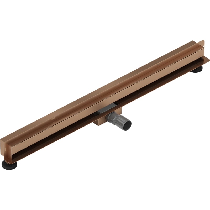 Mexen Flat Wall odpływ liniowy ścienny 2w1 100 cm, miedź szczotkowana - 1C30100