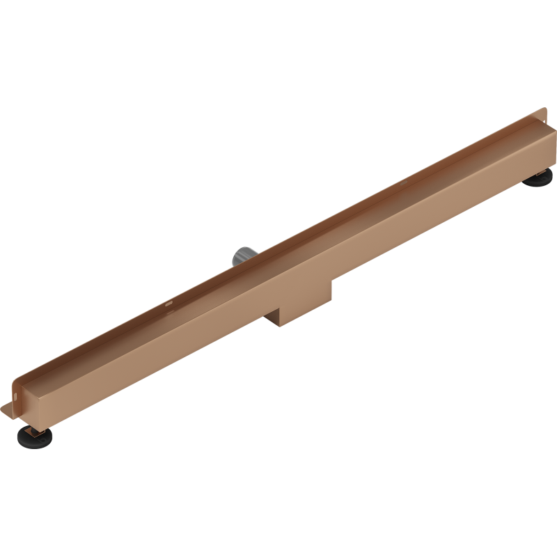 Mexen Flat Wall Wall linear drain 2-in-1 110 cm, brushed copper - 1C30110