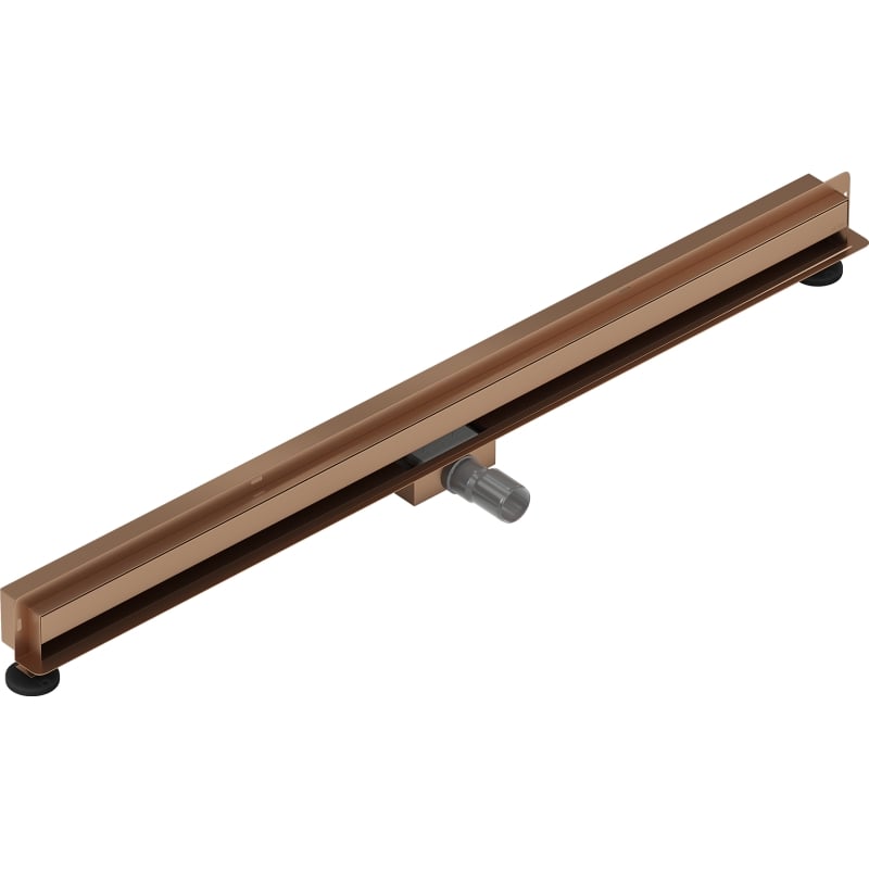 Mexen Flat Wall odpływ liniowy ścienny 2w1 110 cm, miedź szczotkowana - 1C30110