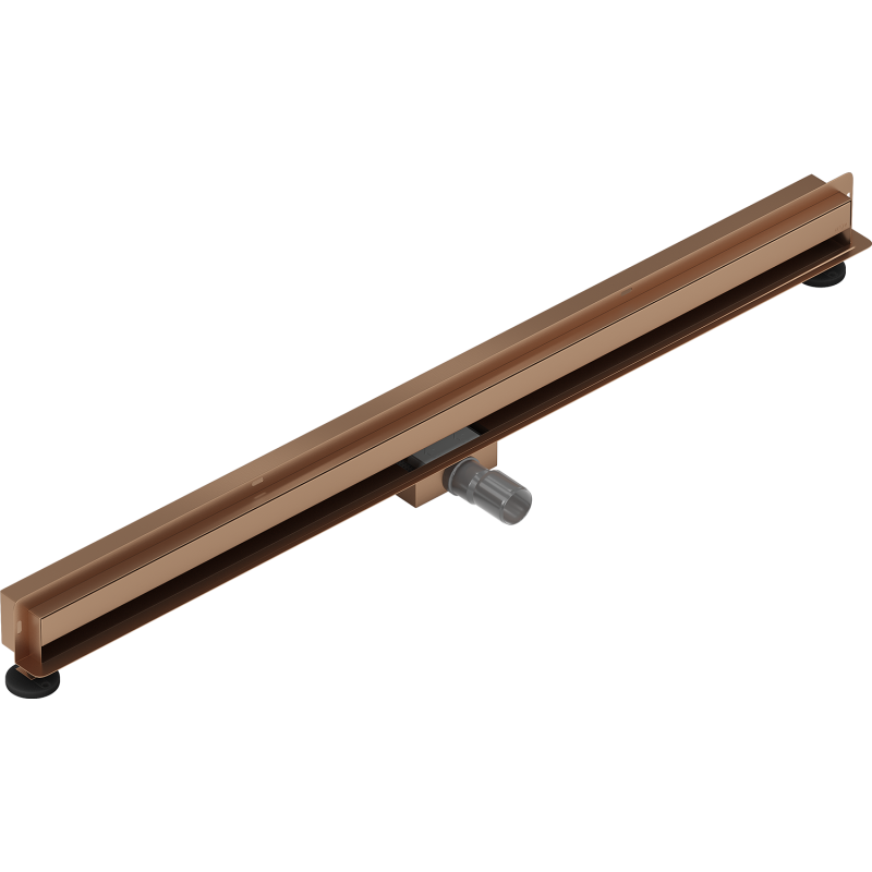 Mexen Flat Wall Wall linear drain 2-in-1 110 cm, brushed copper - 1C30110