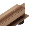Mexen Flat Wall wall linear drain 2-in-1 120 cm, brushed copper - 1C30120