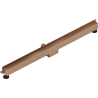 Mexen Flat Wall kaks-ühes lineaarne seinatrapp 120 cm, harjatud vask - 1C30120