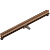 Mexen Flat Wall kaks-ühes lineaarne seinatrapp 120 cm, harjatud vask - 1C30120