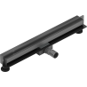 Mexen Flat Wall seinapealne joonekanal 2-ühes 60 cm, gun gray harjatud - 1E30060