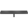 Mexen Flat Wall seinapealne joonekanal 2-ühes 60 cm, gun gray harjatud - 1E30060