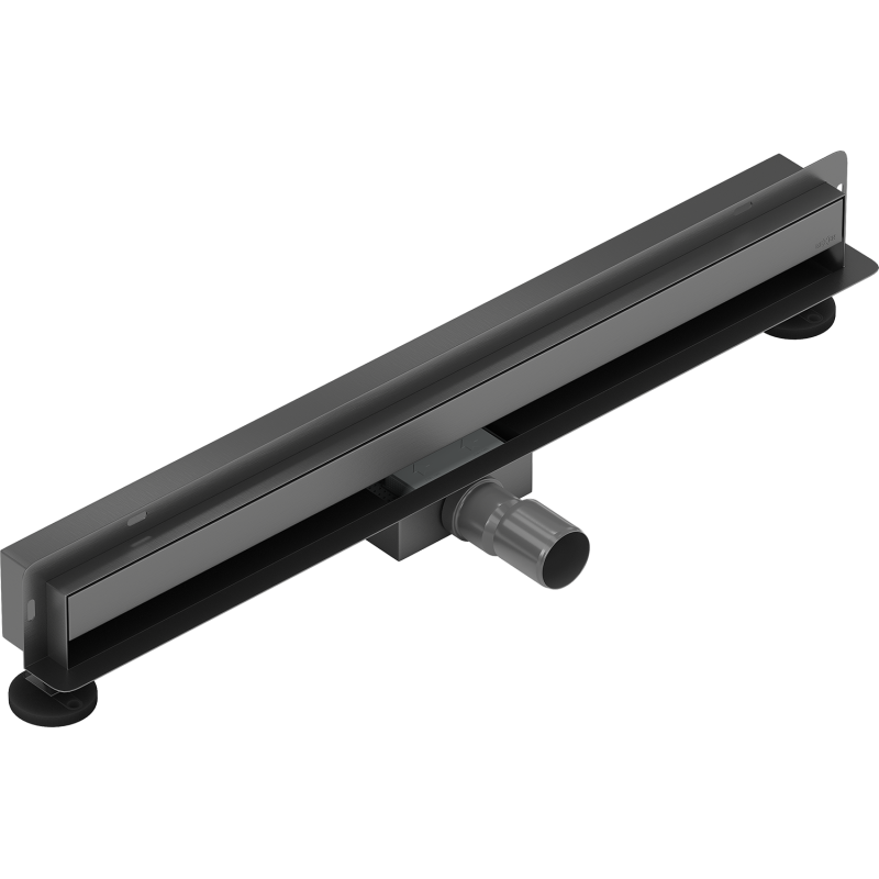 Mexen Flat Wall sienas lineārais noteces 2-in-1 70 cm, gun pelēks slīpēts - 1E30070