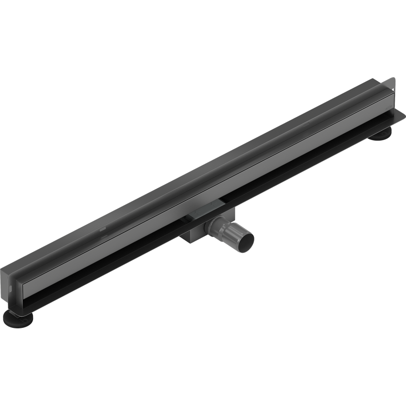 Mexen Flat Wall wall linear drain 2-in-1 80 cm, gun gray brushed - 1E30080