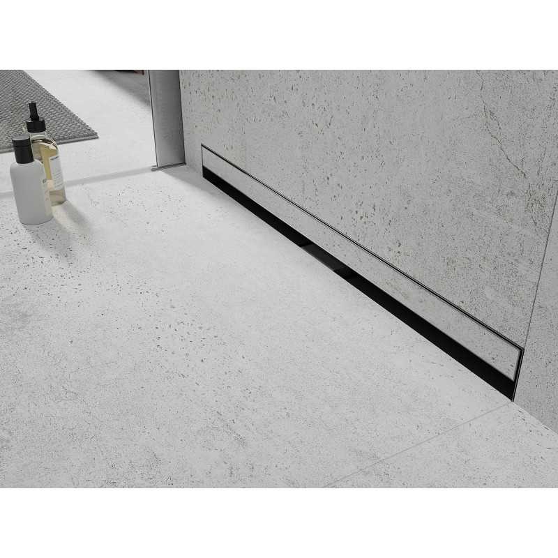 Mexen Flat Wall seinast äravool 2-ühes 90 cm, harjatud relv-hall - 1E30090