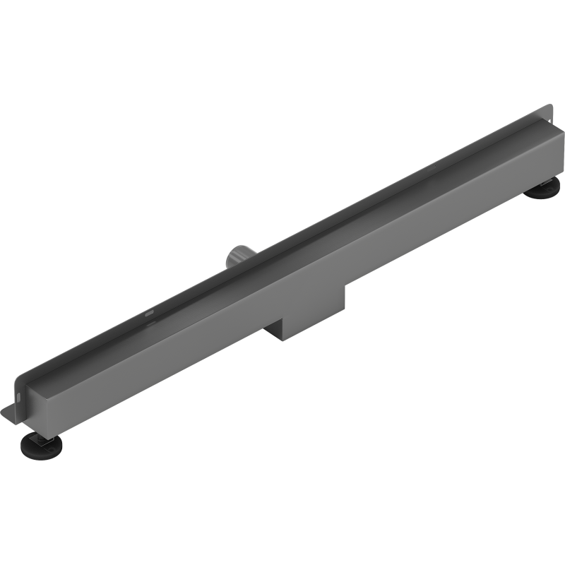 Mexen Flat Wall caniveau mural linéaire 2 en 1 90 cm, gris canon brossé - 1E30090