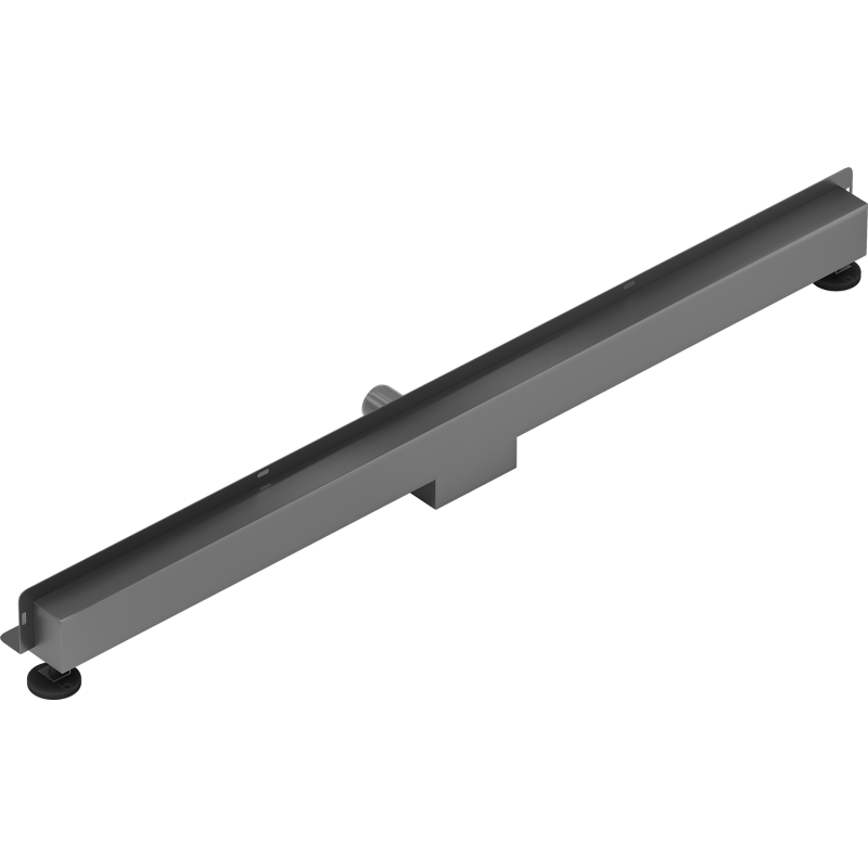 Mexen Flat Wall wall-mounted linear drain 2-in-1 120 cm, brushed gun gray - 1E30120