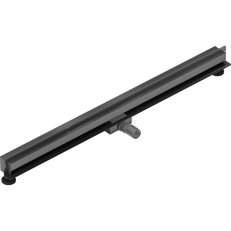 Mexen Flat Wall wall-mounted linear drain 2-in-1 120 cm, brushed gun gray - 1E30120