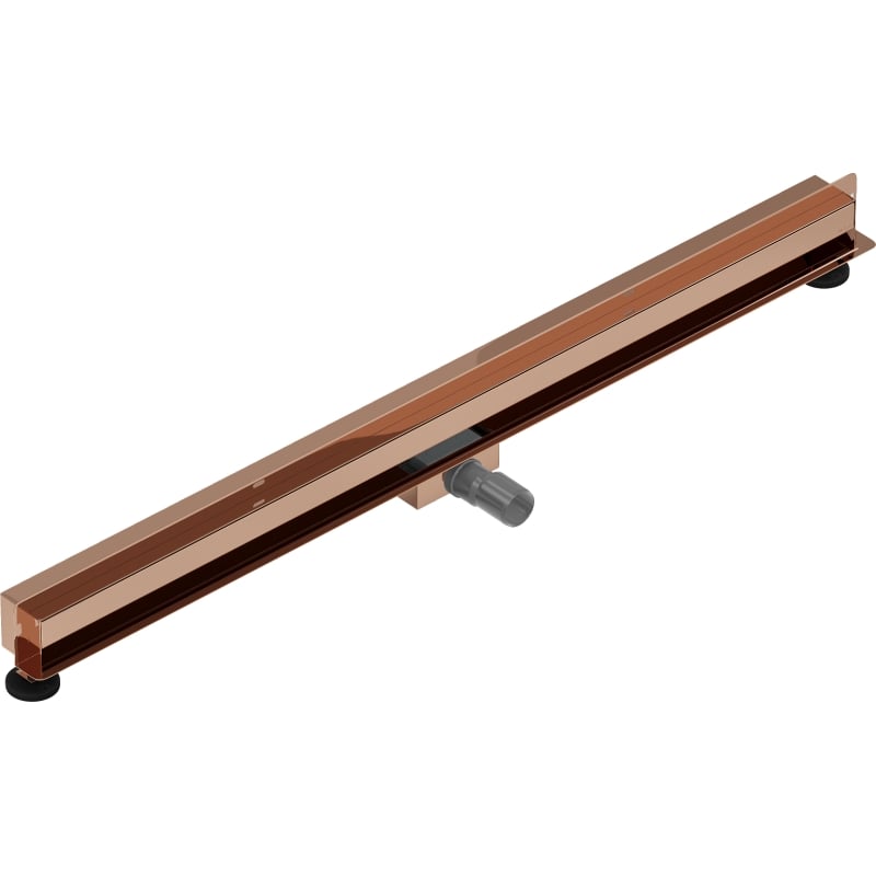 Mexen Flat Wall odpływ liniowy ścienny 2w1 120 cm, różowe złoto - 1630120