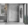 Mexen Mist-H L drzwi prysznicowe uchylne prawe 125 cm, transparent, chrom - 8A5L-125-001-01-00-P