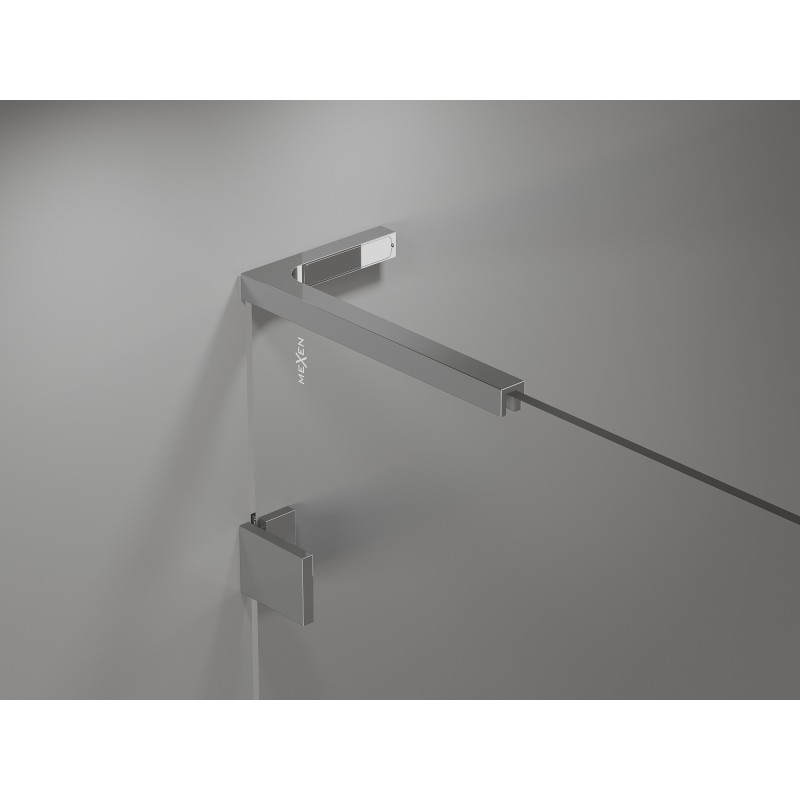 Mexen ensemble de supports d'angle en L pour portes et cloisons de douche 6-8 mm, chrome - 830-12-01