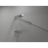 Mexen Uni-L1 L-shaped bracket set for 6-8 mm shower doors and panels, chrome - 830-12-01