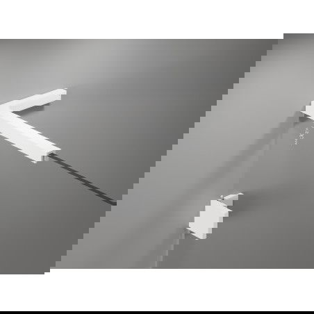 Mexen conjunto de estabilizadores angulares em L para portas e divisórias de duche 6-8 mm, branco - 830-12-20