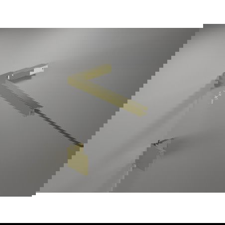 Mexen Set aus L-förmigen Stabilisatoren für Duschwände und -türen 6-8 mm, gold - 830-12-50