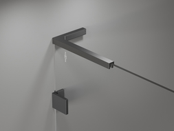 Mexen set of L-shaped brackets for doors and shower walls 6-8 mm, gun metal - 830-12-95