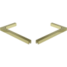 Mexen conjunto de suportes angulares em L para portas e divisórias de duche 6-8 mm, dourado - 830-12-50
