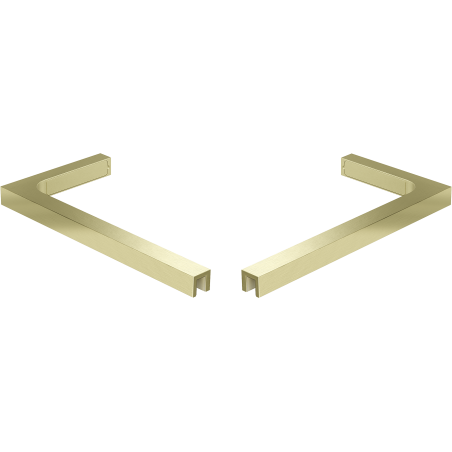 Mexen Uni-L1 ensemble de supports d’angle en L pour portes et parois de douche 6-8 mm, doré brossé - 830-12-55
