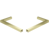 Mexen Uni-L1 ensemble de supports d’angle en L pour portes et parois de douche 6-8 mm, doré brossé - 830-12-55