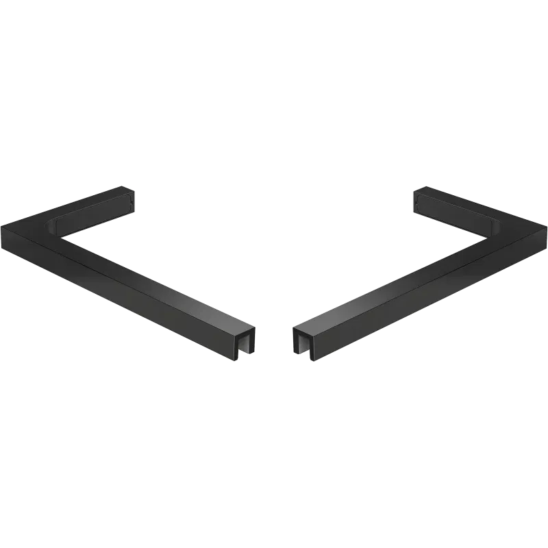 Mexen L-förmiges Halterungsset für 6-8 mm Duschwände und Türen, schwarz - 830-12-70