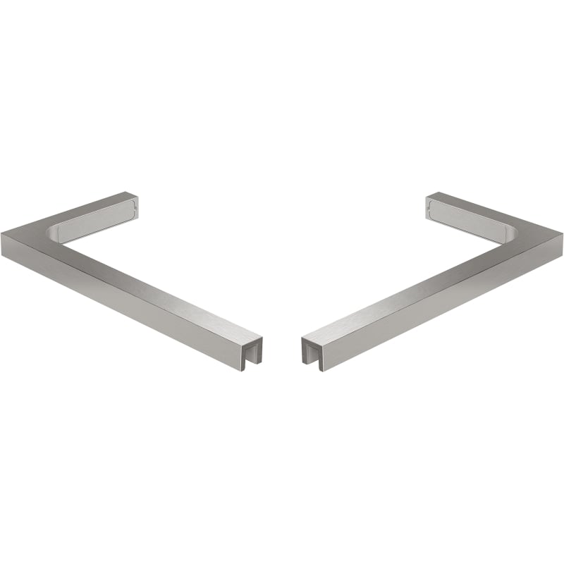 Mexen Uni-L1 Set L-Winkelhalter für Duschtüren und Duschabtrennungen 6–8 mm, gebürstetes Nickel - 830-12-97