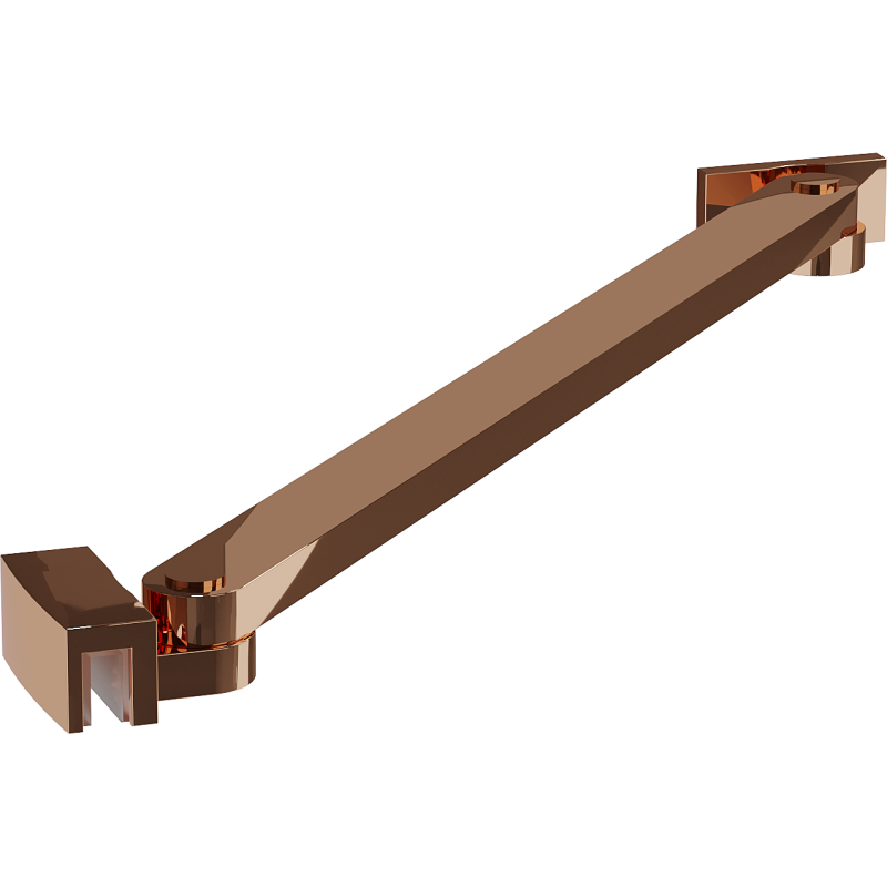 Mexen angled bracket for shower doors and panels 6-8 mm, rose gold - 830-09-60