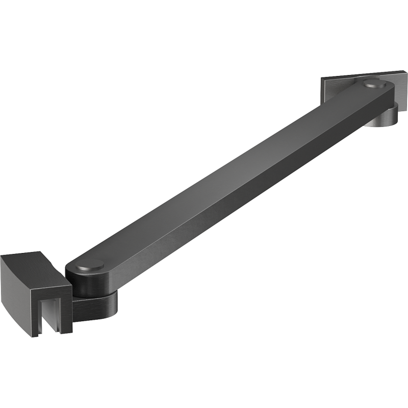 Mexen schuine steunstang voor deuren en douchewanden 6-8 mm, geborsteld gun grijs - 830-09-66