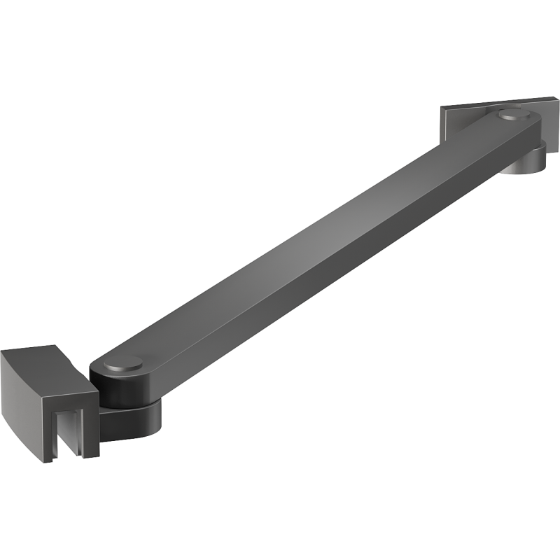 Mexen support incliné pour portes et parois de douche 6-8 mm, gun metal - 830-09-95