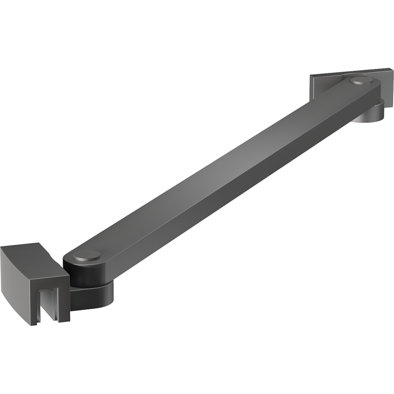 Mexen wspornik skośny do drzwi i ścianek prysznicowych 6-8 mm, gun metal - 830-09-95